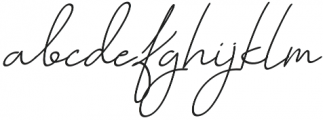 Cutyle Monoline Script otf (400) Font LOWERCASE