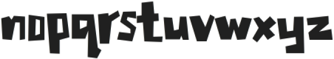 Cutzilla Regular otf (400) Font LOWERCASE