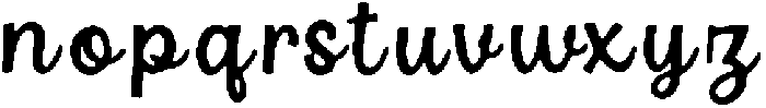 Cuva ttf (400) Font LOWERCASE