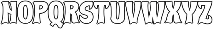 Cuy MLAONT Outline otf (400) Font UPPERCASE