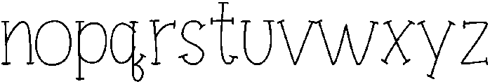 cupcake otf (400) Font LOWERCASE