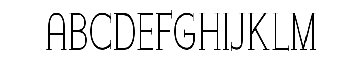 Cunningham-CondensedRegular Font UPPERCASE