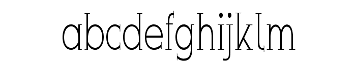 Cunningham-CondensedRegular Font LOWERCASE
