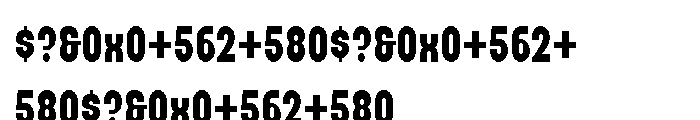 Curbdog Condensed Regular Font OTHER CHARS