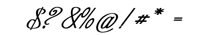 Curio-BoldItalic Font OTHER CHARS