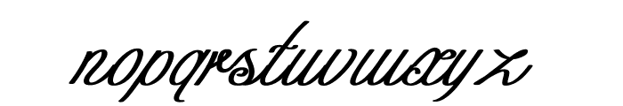 Curio-BoldItalic Font LOWERCASE