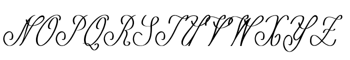 Curio-CondensedItalic Font UPPERCASE