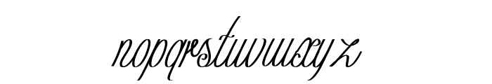 Curio-CondensedItalic Font LOWERCASE