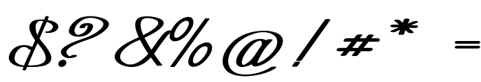 Curio-ExpandedBold Font OTHER CHARS