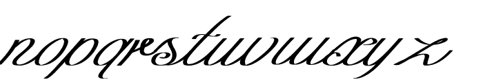 Curio-ExpandedItalic Font LOWERCASE