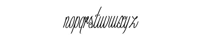 Curio-ExtracondensedItalic Font LOWERCASE