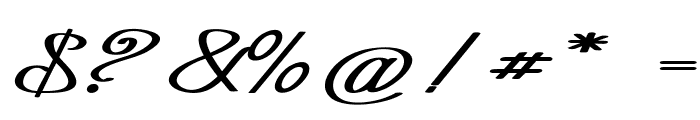 Curio-ExtraexpandedBold Font OTHER CHARS