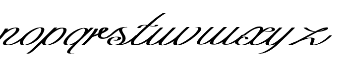 Curio-ExtraexpandedItalic Font LOWERCASE