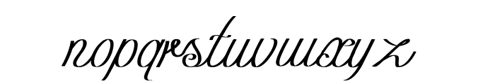 Curio Font LOWERCASE