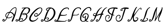 Curlicurl-BoldItalic Font UPPERCASE