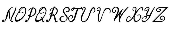 Curlicurl-BoldItalic Font UPPERCASE