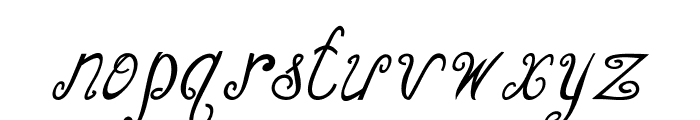 Curlicurl-BoldItalic Font LOWERCASE