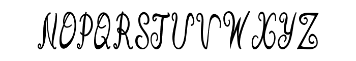 Curlicurl-CondensedBold Font UPPERCASE