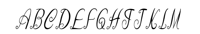 Curlicurl-CondensedItalic Font UPPERCASE