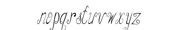 Curlicurl-CondensedItalic Font LOWERCASE
