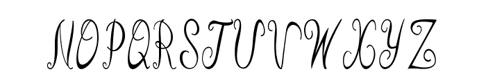 Curlicurl-CondensedRegular Font UPPERCASE