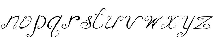Curlicurl-ExpandedItalic Font LOWERCASE