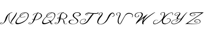 Curlicurl-ExtraexpandedItalic Font UPPERCASE
