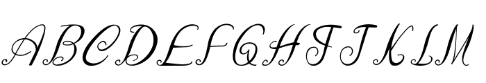 Curlicurl-Italic Font UPPERCASE