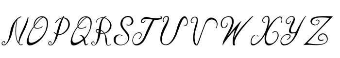 Curlicurl-Italic Font UPPERCASE