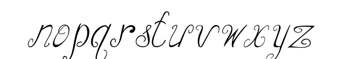 Curlicurl-Italic Font LOWERCASE