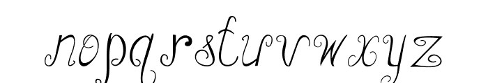 Curlicurl Font LOWERCASE