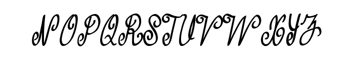Curlivia-CondensedBold Font UPPERCASE