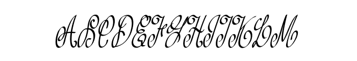Curlivia-CondensedItalic Font UPPERCASE