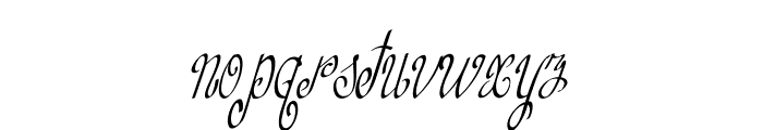 Curlivia-CondensedItalic Font LOWERCASE