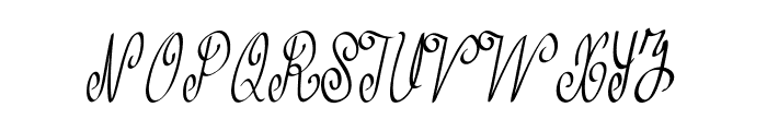Curlivia-CondensedRegular Font UPPERCASE