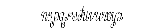 Curlivia-CondensedRegular Font LOWERCASE