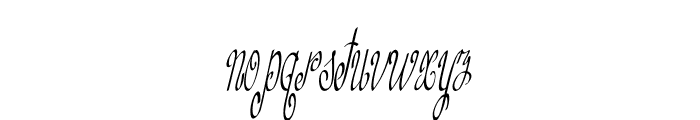 Curlivia-ExtracondensedItalic Font LOWERCASE