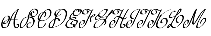 Curlivia-Italic Font UPPERCASE