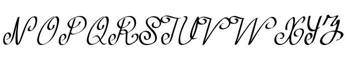 Curlivia Font UPPERCASE