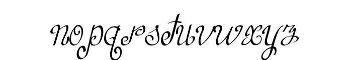 Curlivia Font LOWERCASE