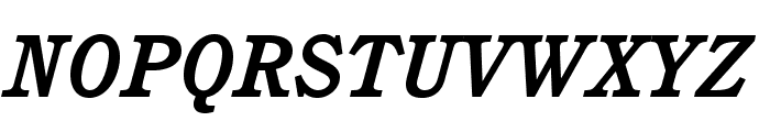 CushingStd-BoldItalic Font UPPERCASE
