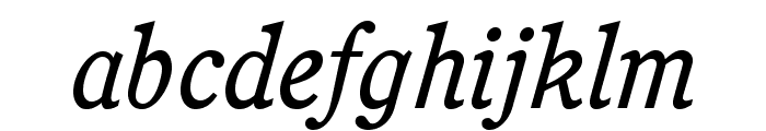 CushingStd-BookItalic Font LOWERCASE