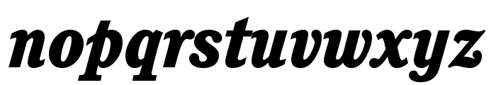 CushingStd-HeavyItalic Font LOWERCASE