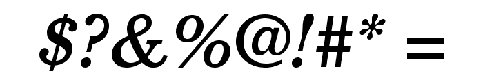 CushingStd-MediumItalic Font OTHER CHARS