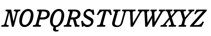 CushingStd-MediumItalic Font UPPERCASE
