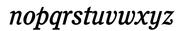 CushingStd-MediumItalic Font LOWERCASE