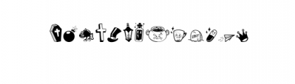 Cuppakabra Dingbats.otf Font UPPERCASE