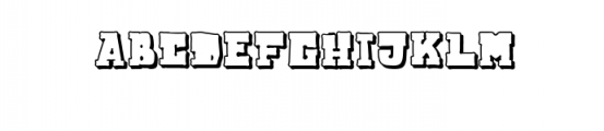 Cuppakabra Shadow.ttf Font UPPERCASE