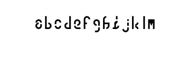 Cut out.ttf Font LOWERCASE