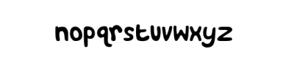 Cuties Font Font LOWERCASE